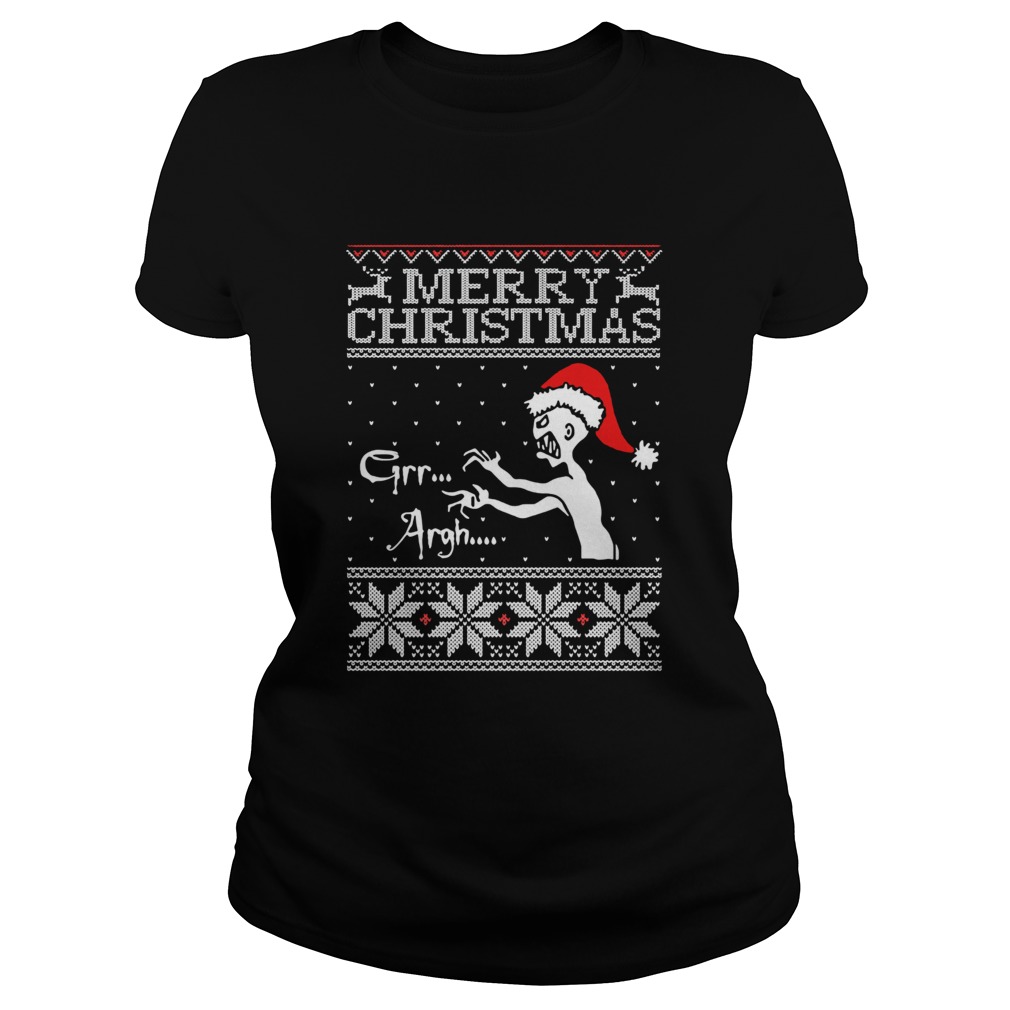 Grr Argh Vampire Monster Merry Christmas Ugly Classic Ladies