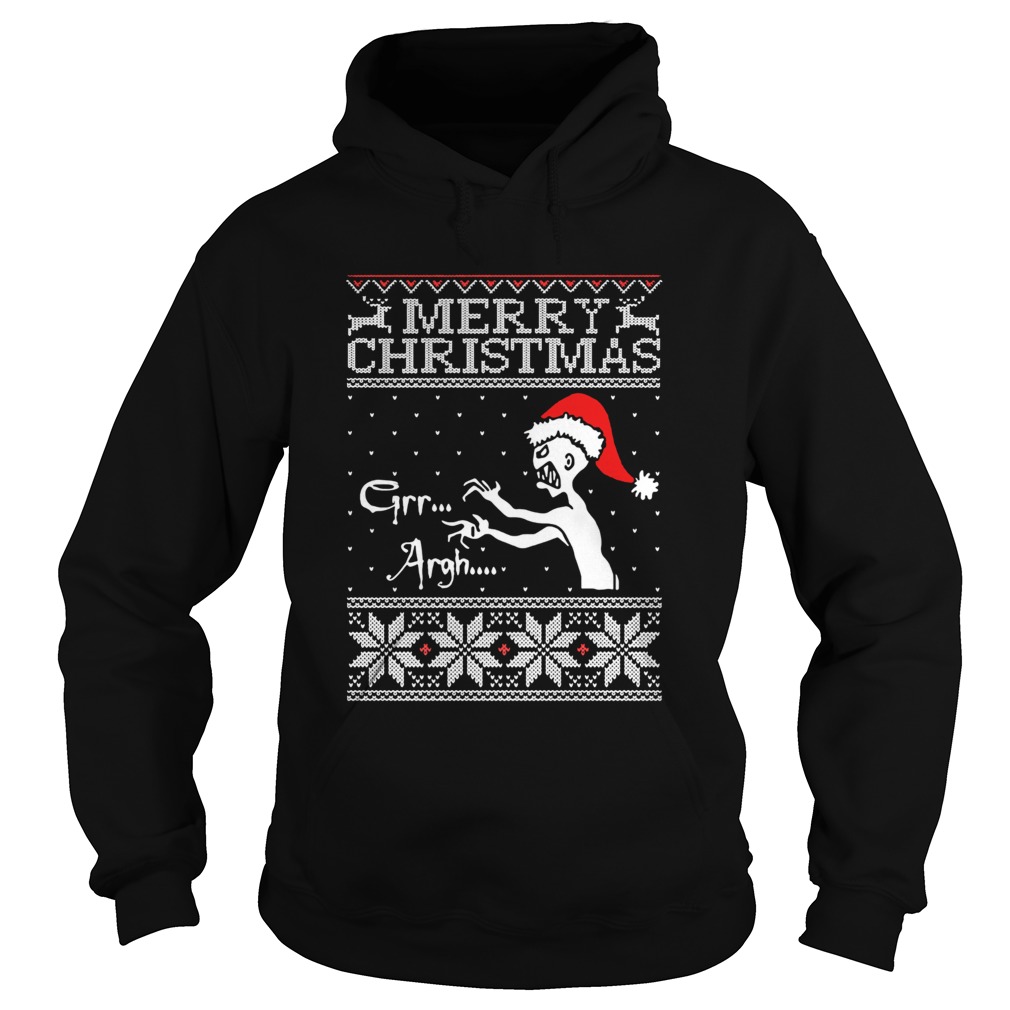 Grr Argh Vampire Monster Merry Christmas Ugly Hoodie