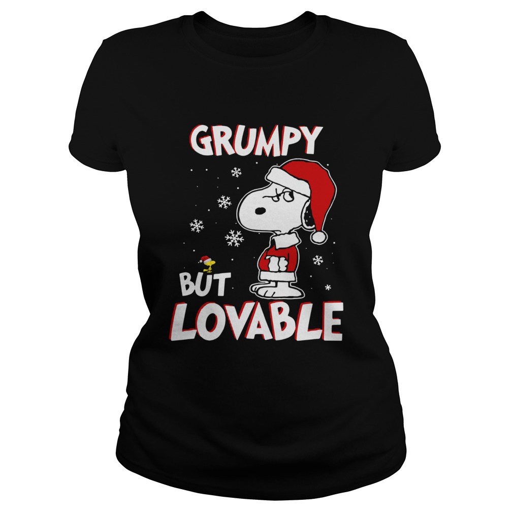 Grumpy but lovable Snoopy Christmas Classic Ladies