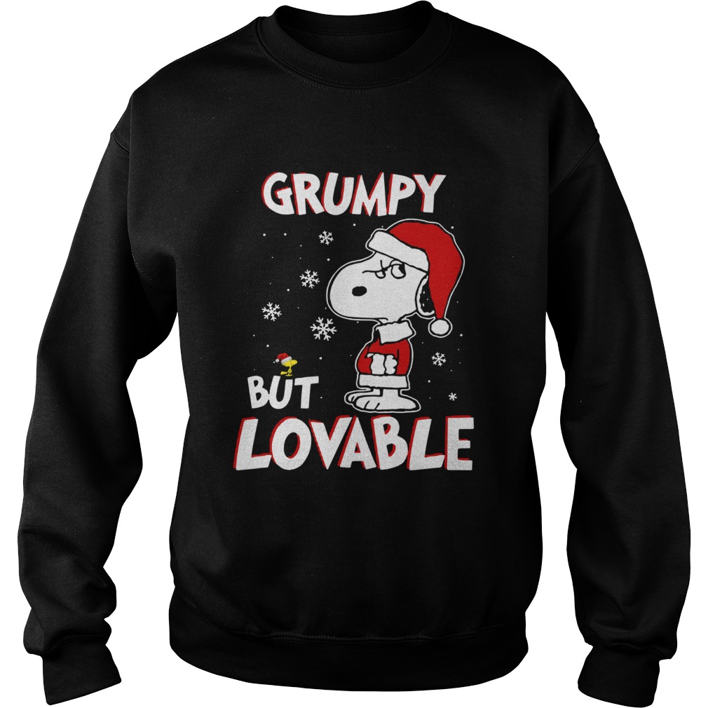 Grumpy but lovable Snoopy Christmas Sweatshirt