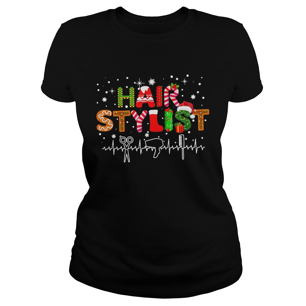 Hair Stylist Merry Christmas Classic Ladies