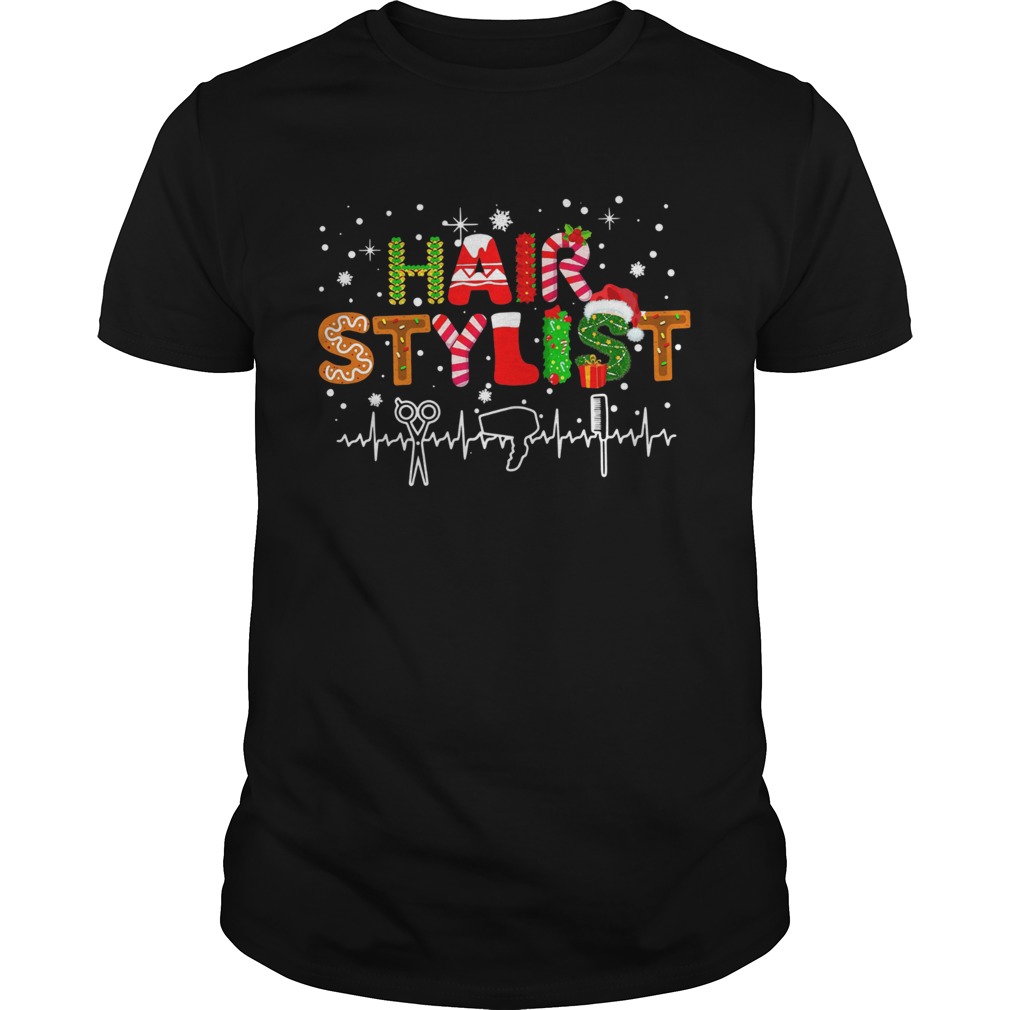 Hair Stylist Merry Christmas shirt