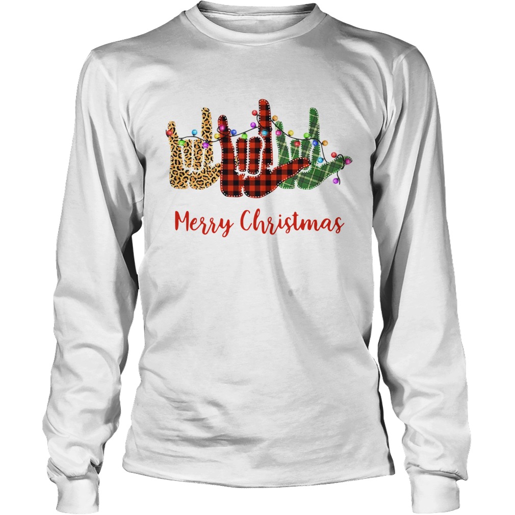 Hand I Love You Merry Christmas LongSleeve