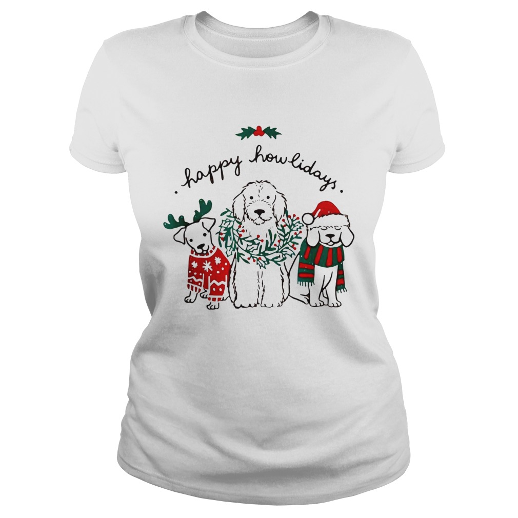 Happy Howlidays Dog Christmas Classic Ladies