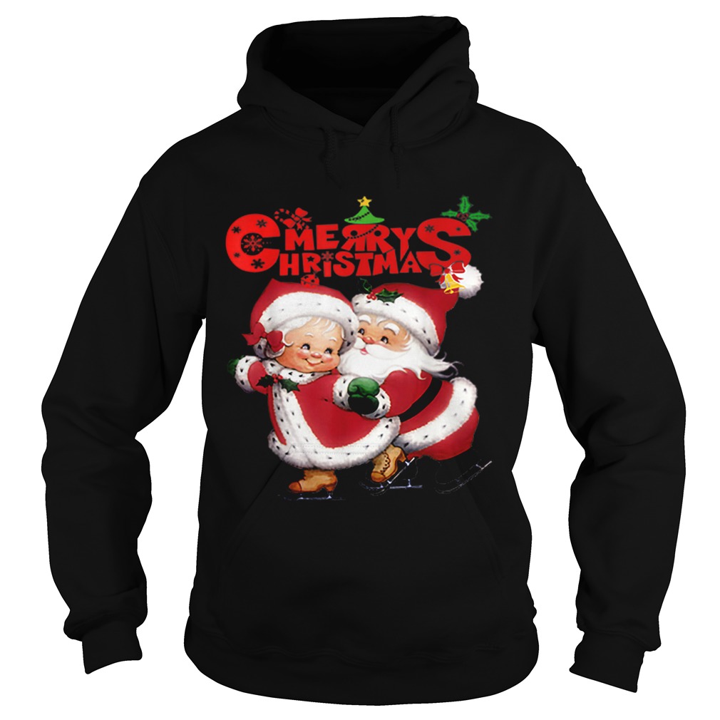 Happy christmas Cute Mrs Claus and Mr Claus Hoodie