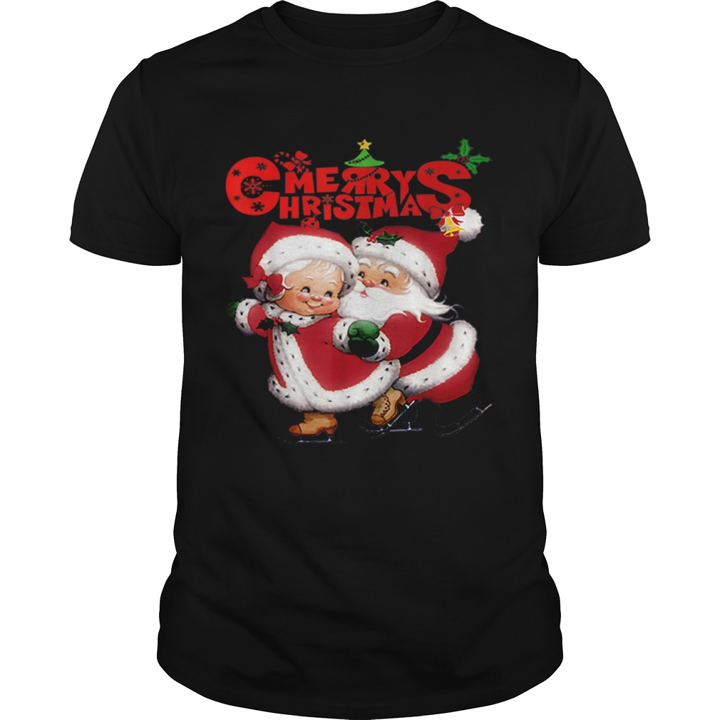 Happy christmas Cute Mrs Claus and Mr Claus shirt