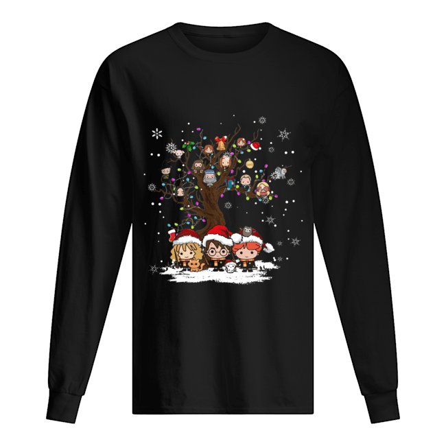 Harry Potter chracter chibi Christmas Long Sleeved T-shirt 