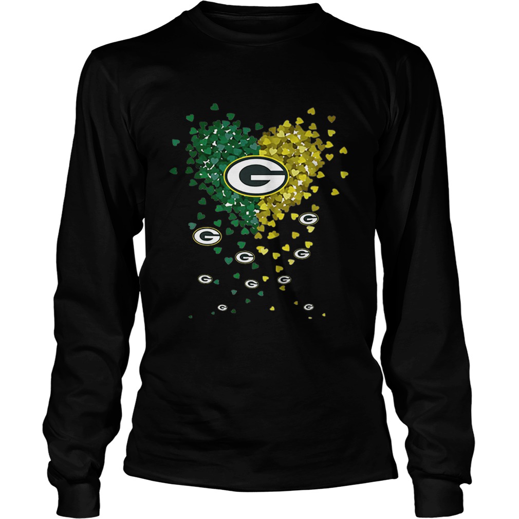 Hearts Green Bay Packers Logo LongSleeve