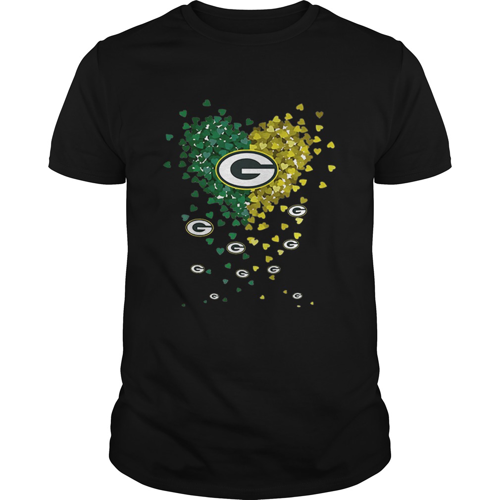 Hearts Green Bay Packers Logo shirt