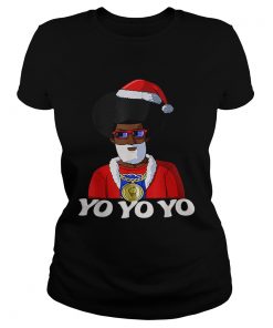 Hip Hop Santa Claus Gangster Funny Christmas  Classic Ladies