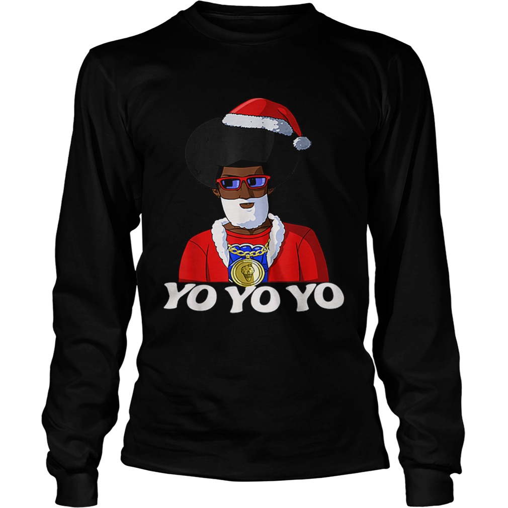 Hip Hop Santa Claus Gangster Funny Christmas LongSleeve