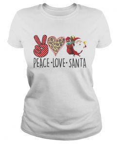 Hippie Peace Love Santa Claus Christmas  Classic Ladies