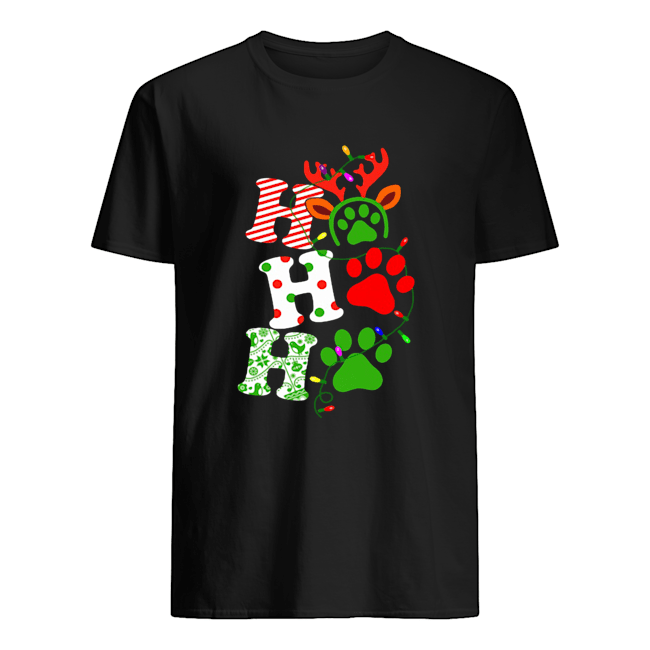 Ho Ho Ho Dog Paw Christmas shirt