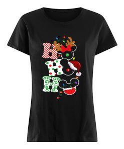 Ho Ho Ho Mickey Mouse Christmas  Classic Women's T-shirt