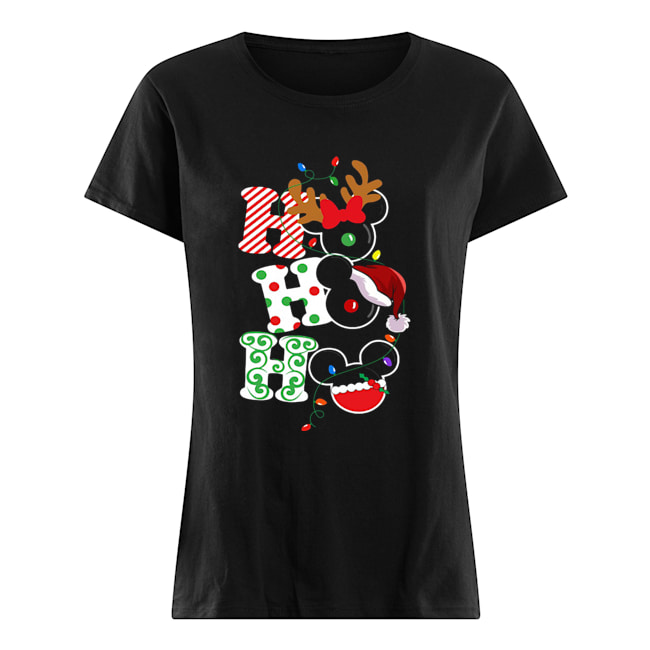 Ho Ho Ho Mickey Mouse Christmas Classic Women's T-shirt