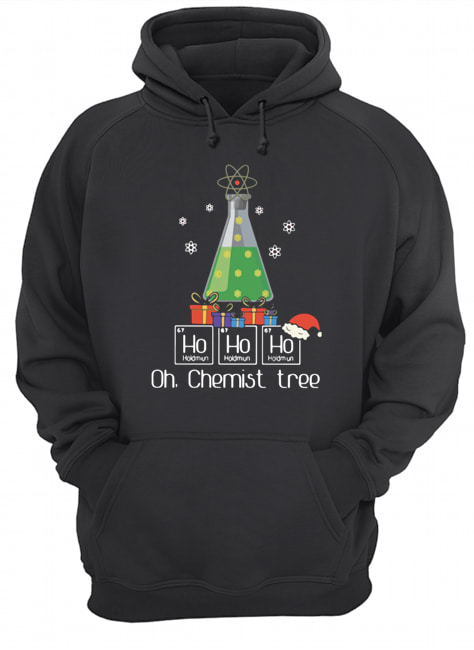 Ho Ho Ho Oh Chemist Tree Christmas Unisex Hoodie