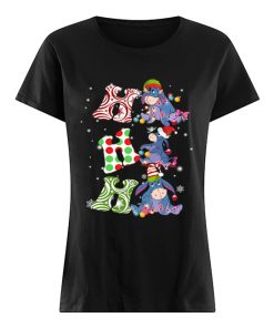 Ho Ho Ho Santa Eeyore Christmas  Classic Women's T-shirt