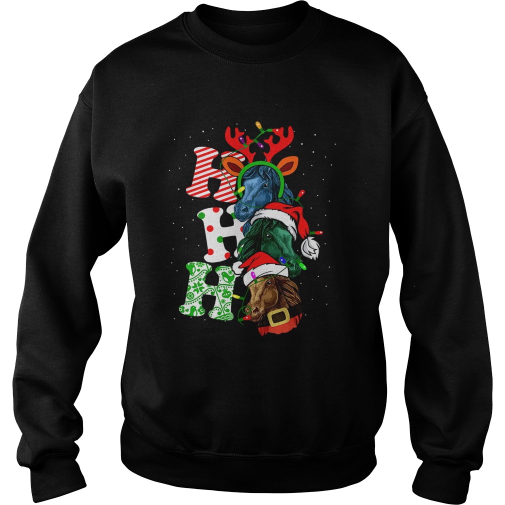 Ho Ho Ho Santa Horse Christmas Sweatshirt