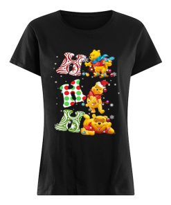 Ho Ho Ho Santa Pooh Christmas  Classic Women's T-shirt