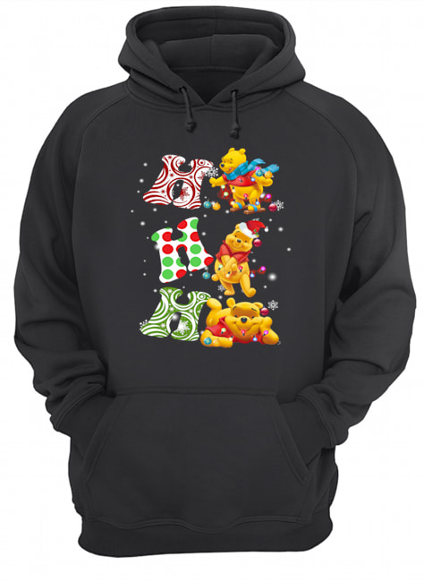 Ho Ho Ho Santa Pooh Christmas Unisex Hoodie