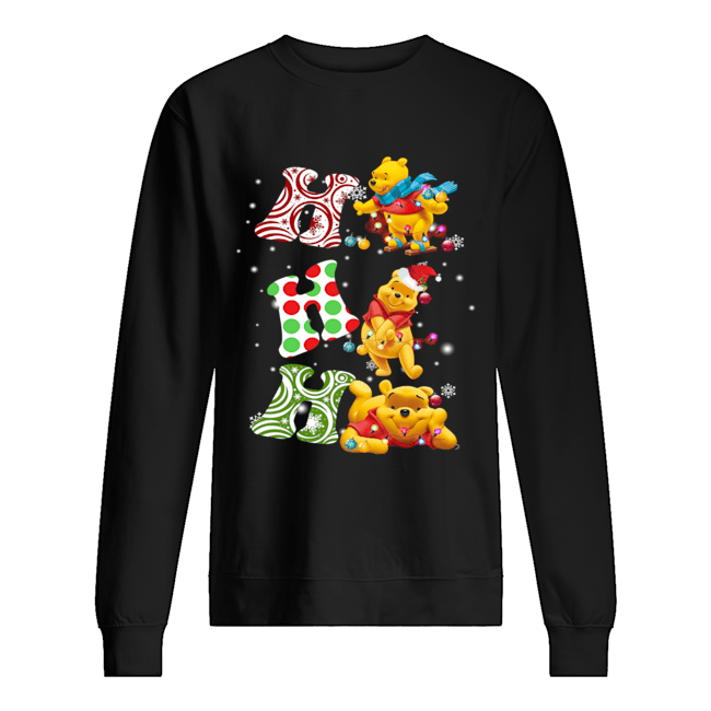 Ho Ho Ho Santa Pooh Christmas Unisex Sweatshirt