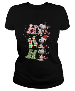 Ho Ho Ho Santa Snoopy Christmas  Classic Ladies