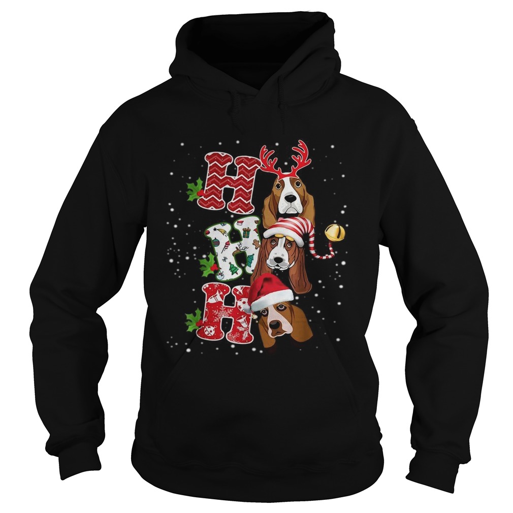 Ho Ho Ho St Bernard Christmas Hoodie