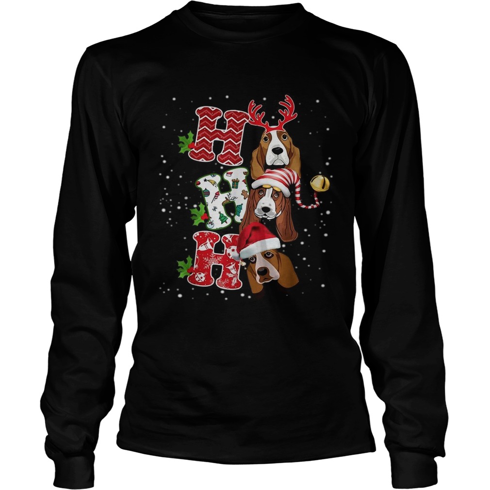 Ho Ho Ho St Bernard Christmas LongSleeve