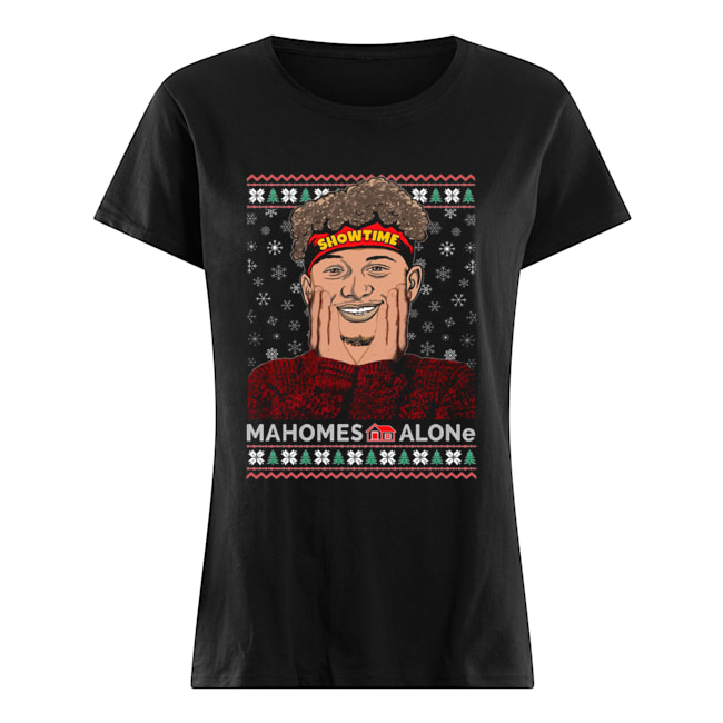 Home Malone showtime Mahomes Alone Christmas Classic Women's T-shirt