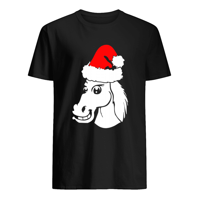 Horse Christmas Santa Hat shirt