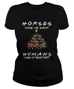 Horses Make Me Happy Christmas 2019 Classic  Classic Ladies