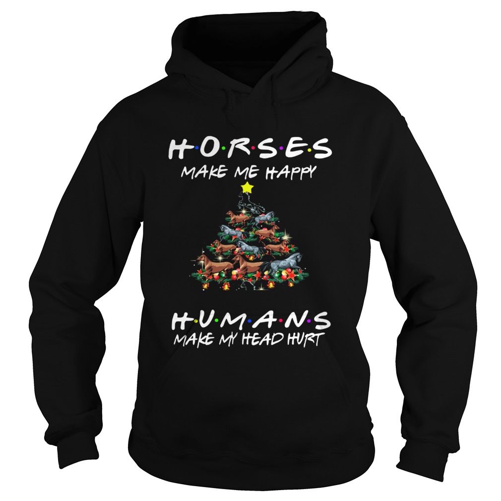 Horses Make Me Happy Christmas 2019 Classic Hoodie