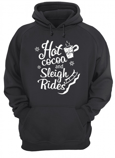 Hot Cocoa And Sleigh Rides Cute Christmas Holiday Pajama Unisex Hoodie