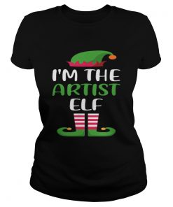 Hot Im The Artist Elf Matching Family Group Christmas  Classic Ladies