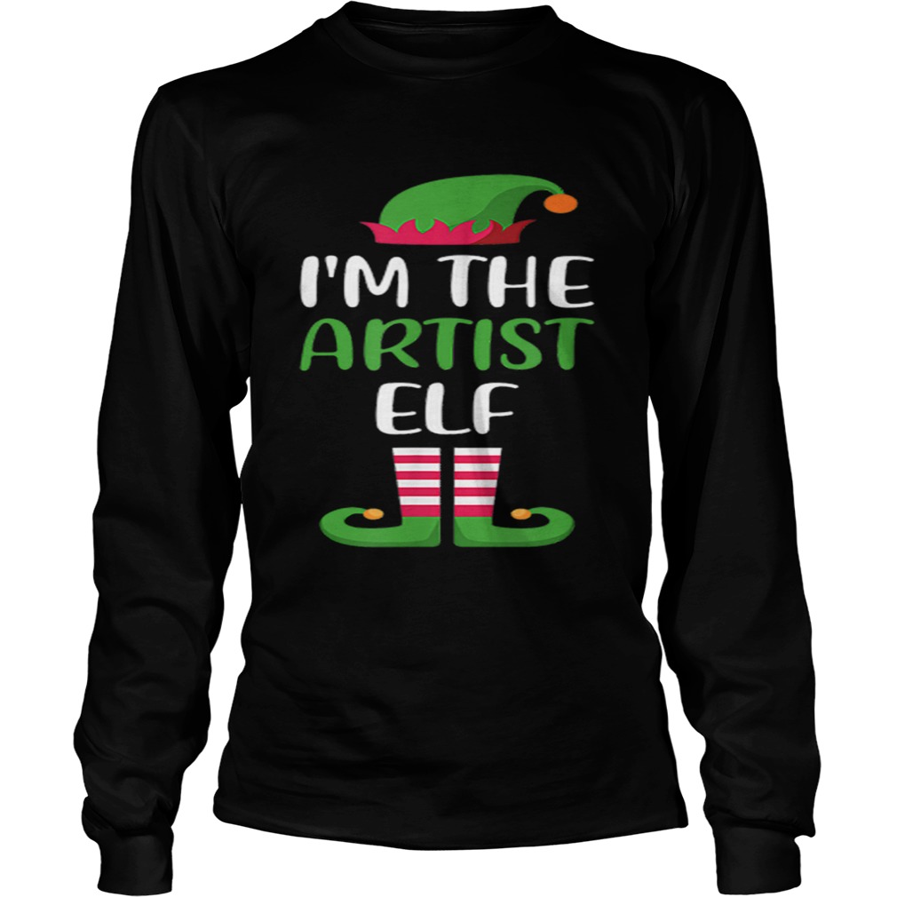 Hot Im The Artist Elf Matching Family Group Christmas LongSleeve