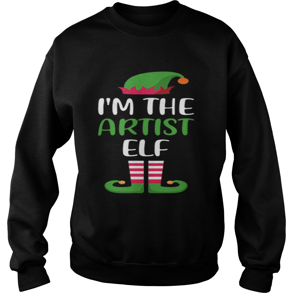 Hot Im The Artist Elf Matching Family Group Christmas Sweatshirt