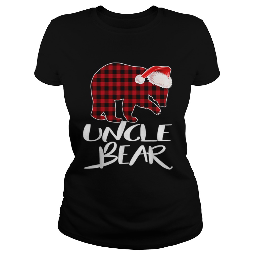 Hot Uncle BEAR Red Plaid Christmas Pajama Matching Family Gift Classic Ladies