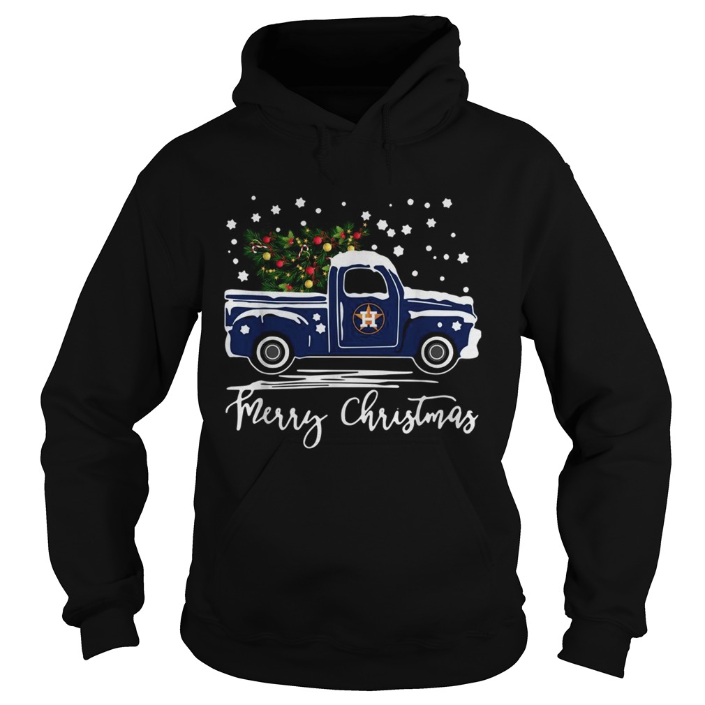 Houston Astros Blue car merry Christmas Hoodie