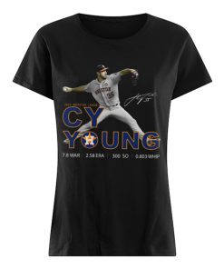 Houston Astros Cy Young 2019 American League Signature  Classic Women's T-shirt