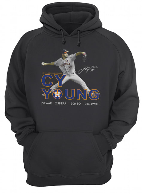 Houston Astros Cy Young 2019 American League Signature Unisex Hoodie