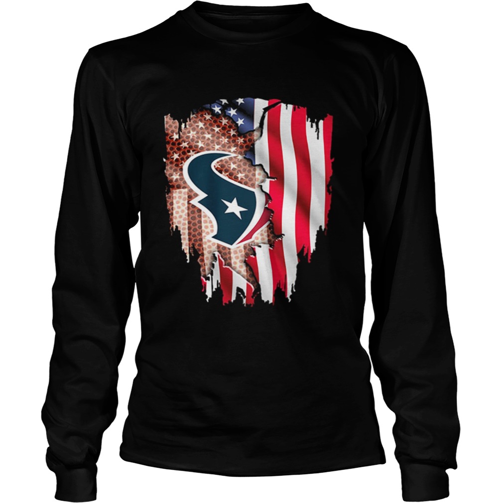 Houston Texans American flag LongSleeve