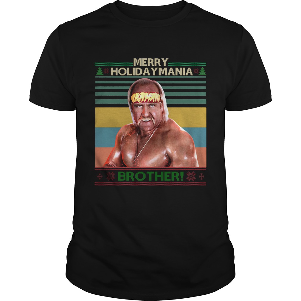 Hulk Hogan Merry Holiday Mania Brother Christmas Vintage shirt