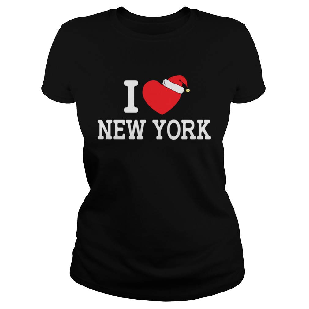 I Heart New York Christmas Santa Hat New York Strong Love Classic Ladies