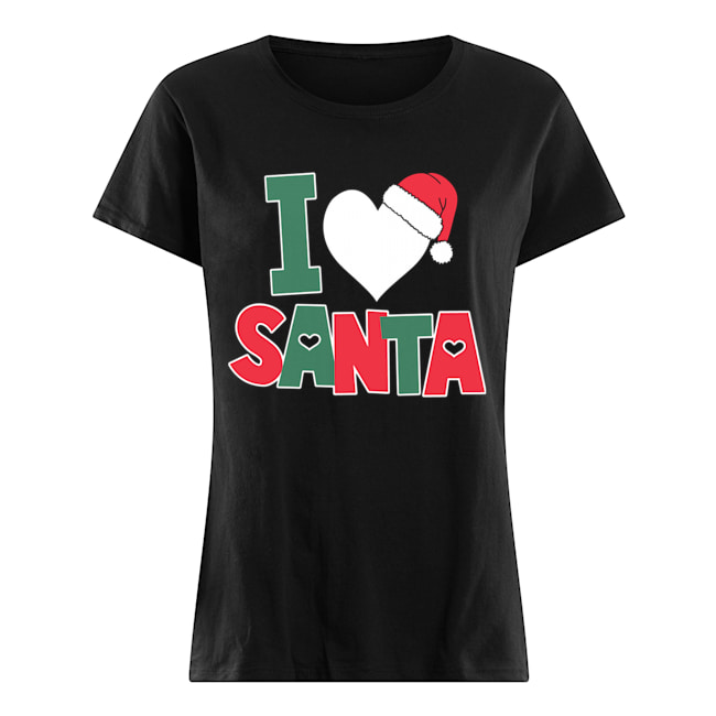 I Love Santa Cute Christmas Classic Women's T-shirt