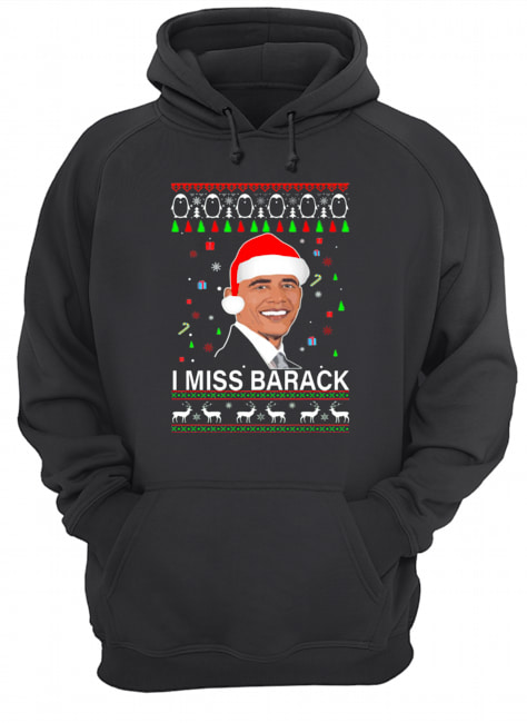 I miss Barack Obama Ugly Christmas Unisex Hoodie