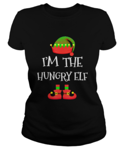 IM THE Hungry ELF Christmas Xmas Funny Elf Group Costume  Classic Ladies