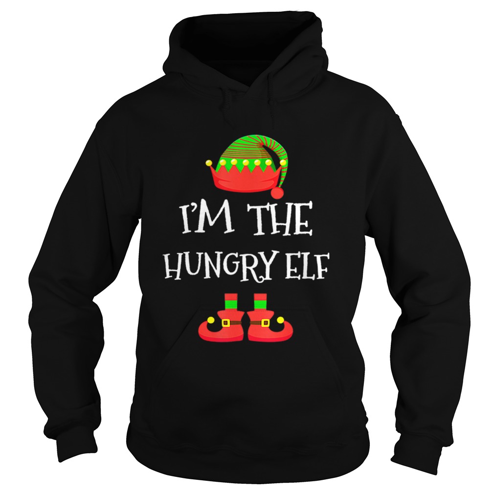 IM THE Hungry ELF Christmas Xmas Funny Elf Group Costume Hoodie