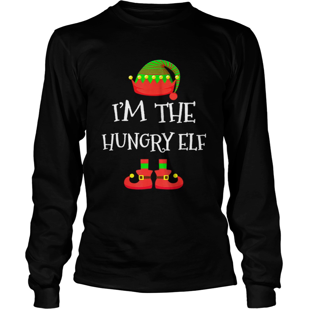 IM THE Hungry ELF Christmas Xmas Funny Elf Group Costume LongSleeve