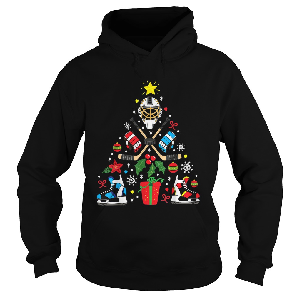 Ice Hockey Christmas Ornament Tree Xmas Christmas Hoodie