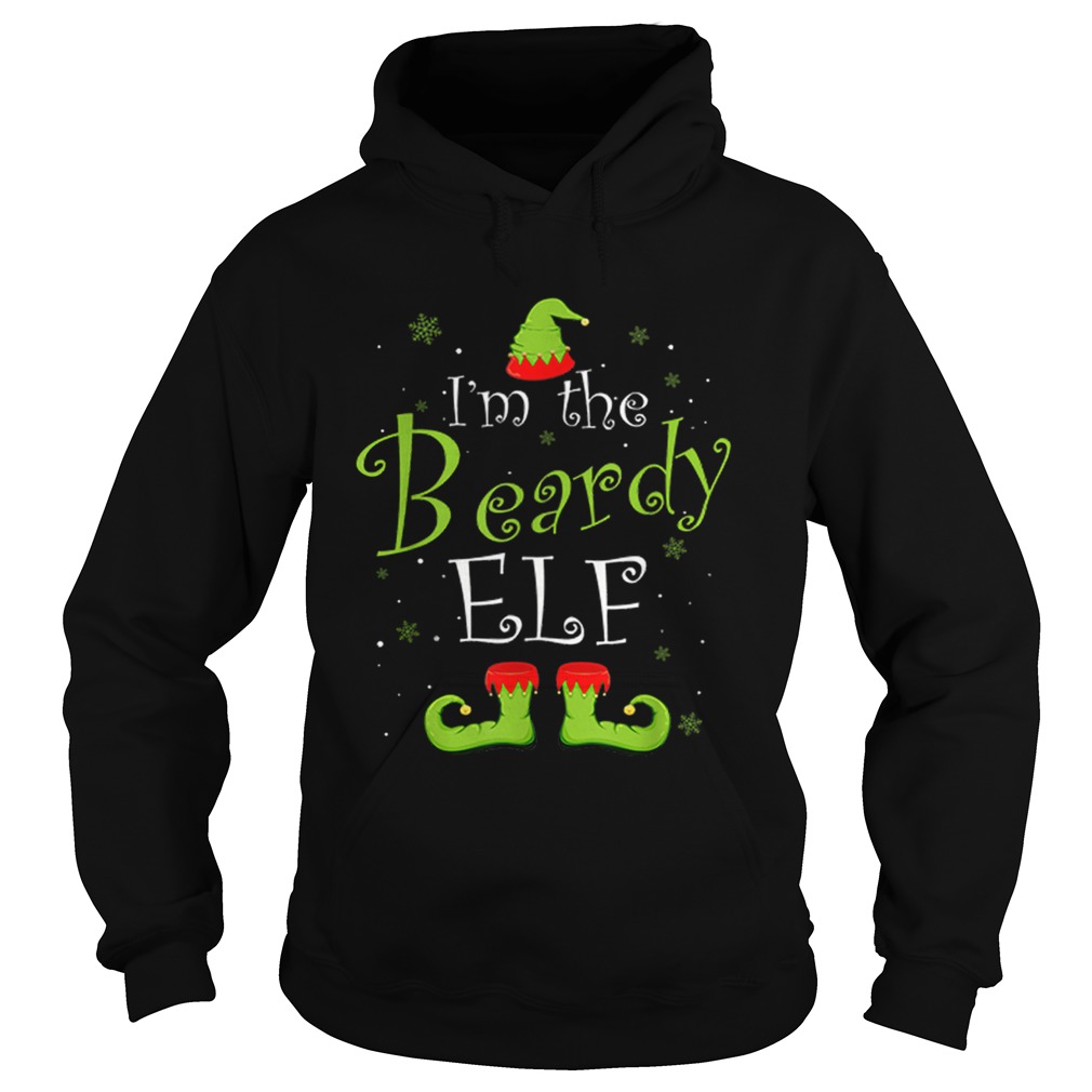 Im The Beardy Elf Christmas Matching Family Xmas Hoodie